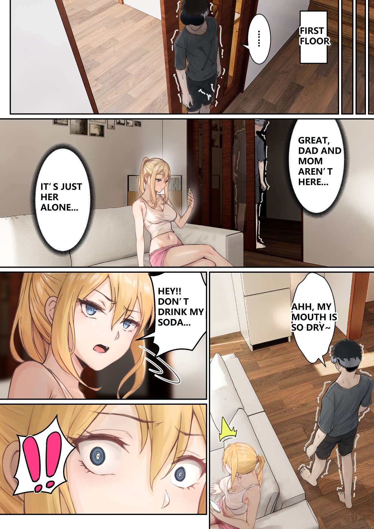 Hentai Manga Comic-My AR glasses can see various stats about my foster sister!?-Read-61